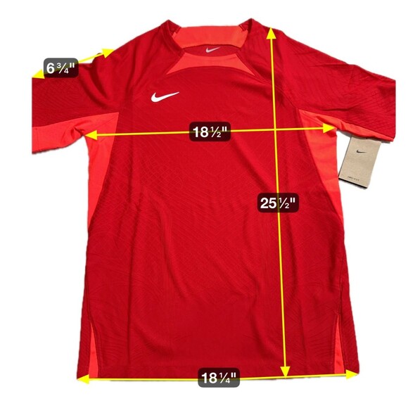 Nike Strike III Soccer football Jersey Kids XL NEW textured vaporknit DR0890-657 - Picture 2 of 8